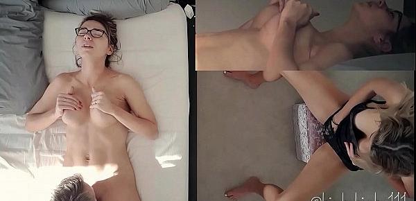  Naughty Stepdaughter Ep. 13 - Twin watches Dad and stepdaughter fucking